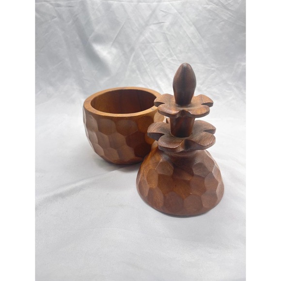 VTG carved wood pineapple - Picture 7 of 12